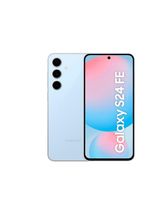 Smartphone samsung galaxy s24 fe 5g azul 128gb, 8gb ram, galaxy ai, câmera traseira 50mp, tela 67" 60-120hz, ip68 e processador exynos 2400e