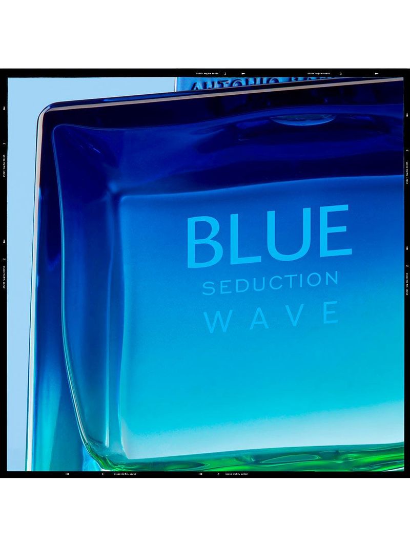 Blue seduction wave banderas – perfume masculino – eau de toilette