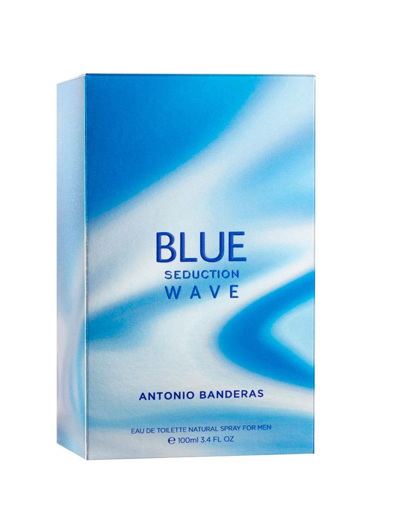 Blue seduction wave banderas – perfume masculino – eau de toilette