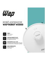 Aspirador De Pó Robo WAP Robot W3000 3 Em 1 Smart Bivolt