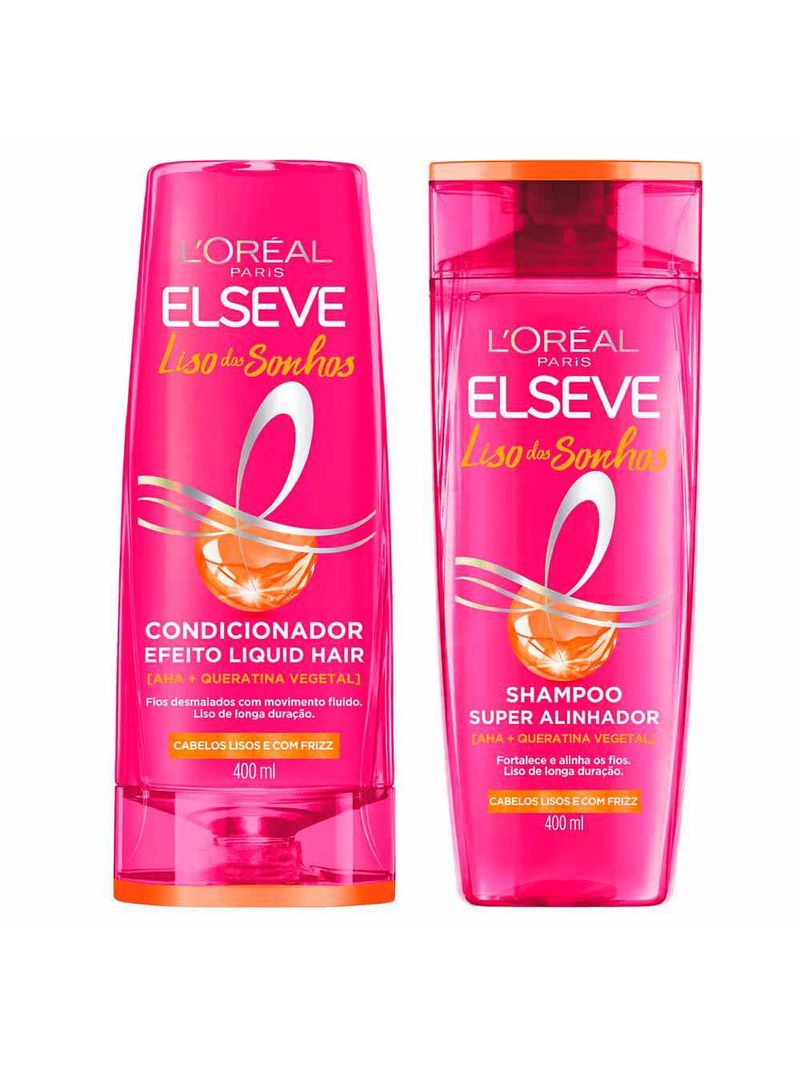 Elseve liso dos sonhos kit - shampoo + condicionador