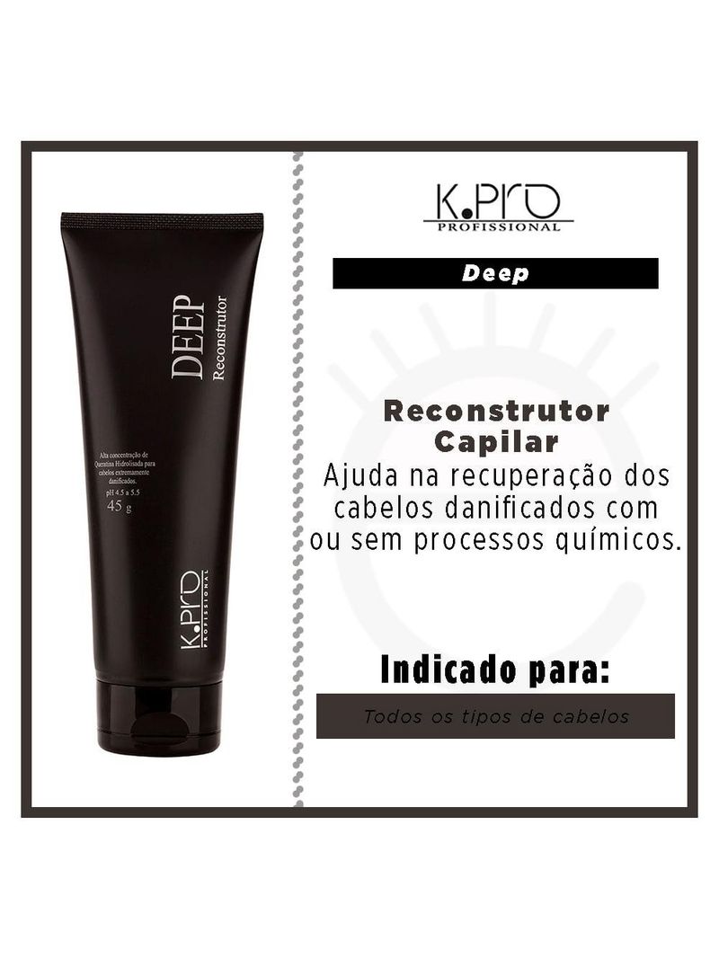 Reconstrutor capilar k pro deep reconstrutor 45g