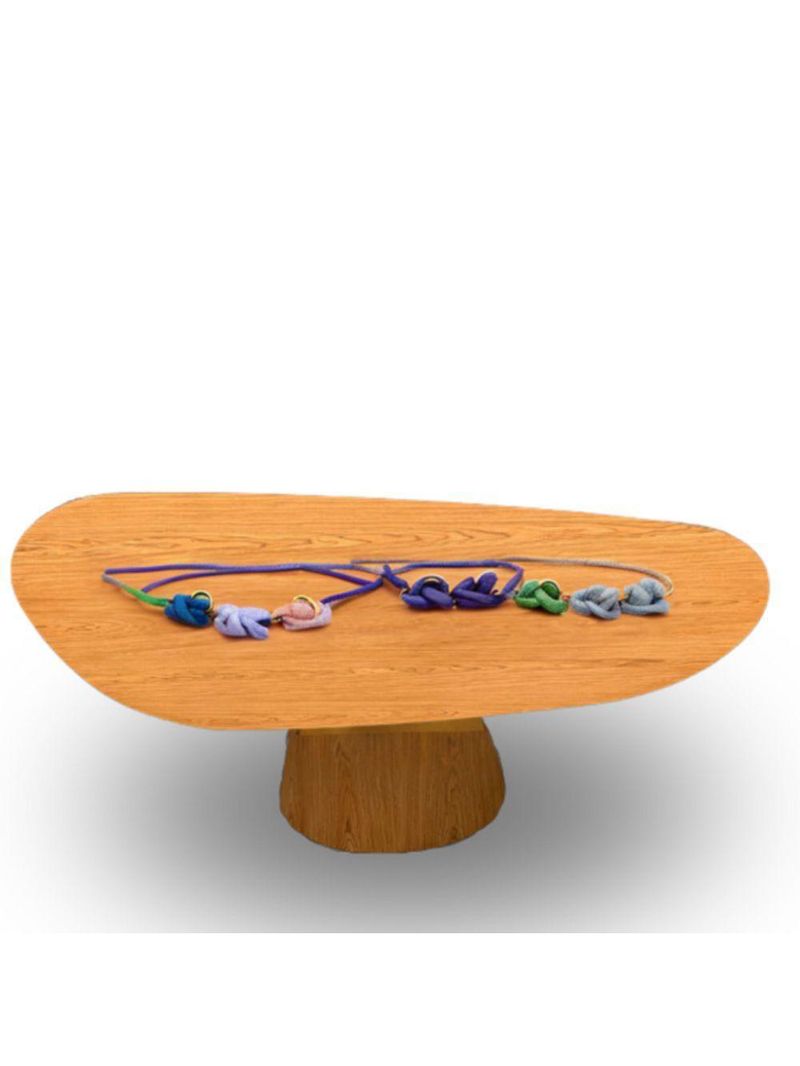 Mesa Oval Organica Em Freijo 244x137cm