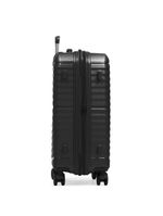Mala Média 23 Kg Polipropileno 4 Rodas Hong Kong Preta