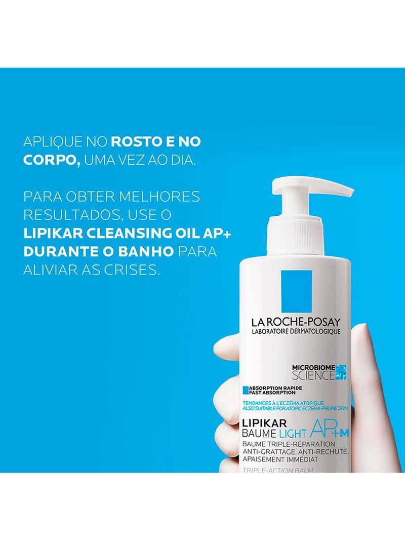 Hidratante corporal lipikar baume light ap + m – la roche-posay