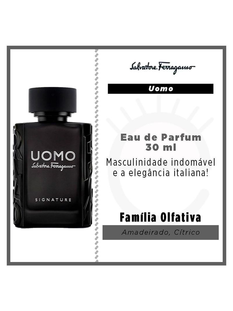 Uomo signature salvatore ferragamo perfume masculino edp