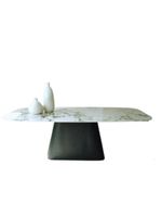 Mesa Cone Retangular 235x122cm Base ébano