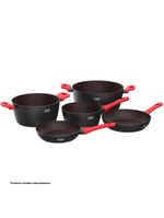 Panela polishop ichef home family size shark series vermelha 24cm