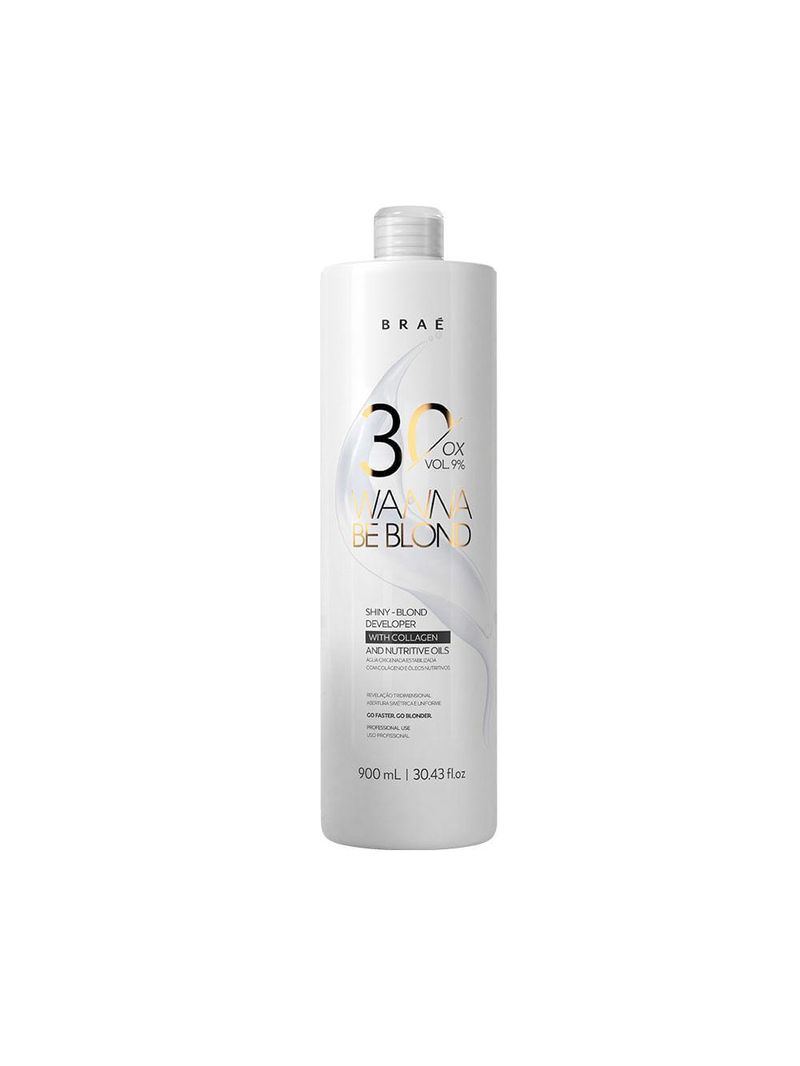 Água oxigenada braé wanna be blond 30 volumes