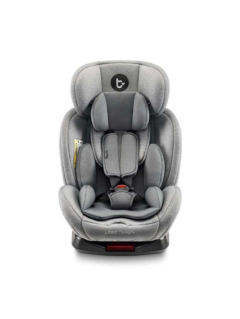 Cadeira para auto 0-36 kgs isofix com rotação snugfix cinza litet - bb454