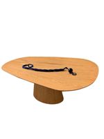 Mesa Oval Organica Em Freijo 2,