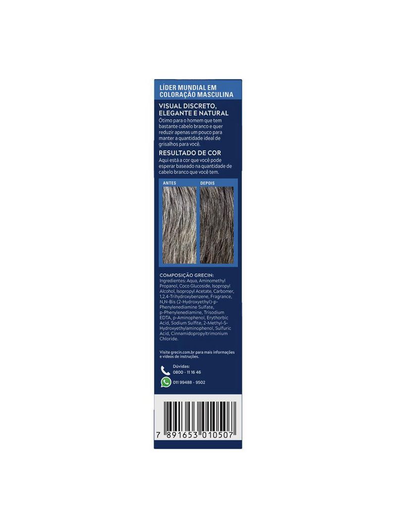 Shampoo tonalizante grecin - tons de grisalhos