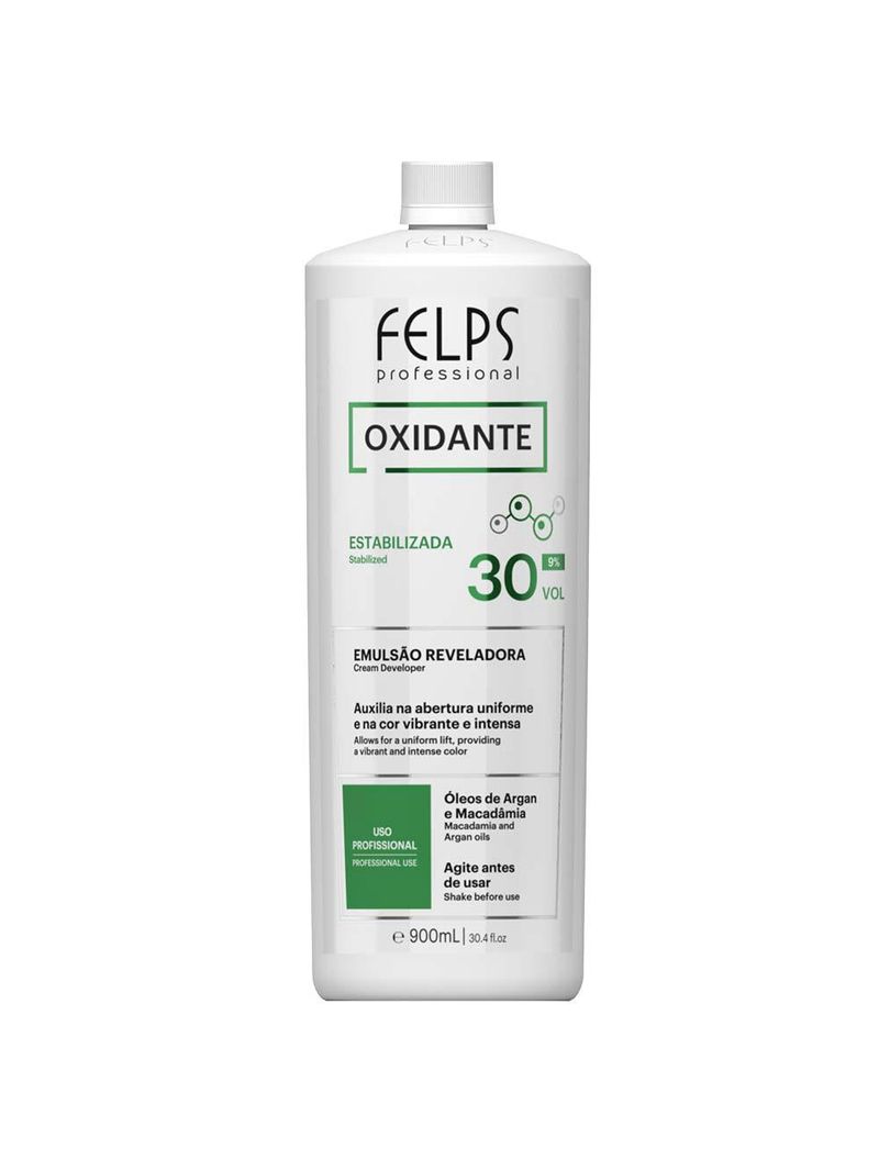 Água oxigenada felps color 9% - emulsão reveladora 30 volumes