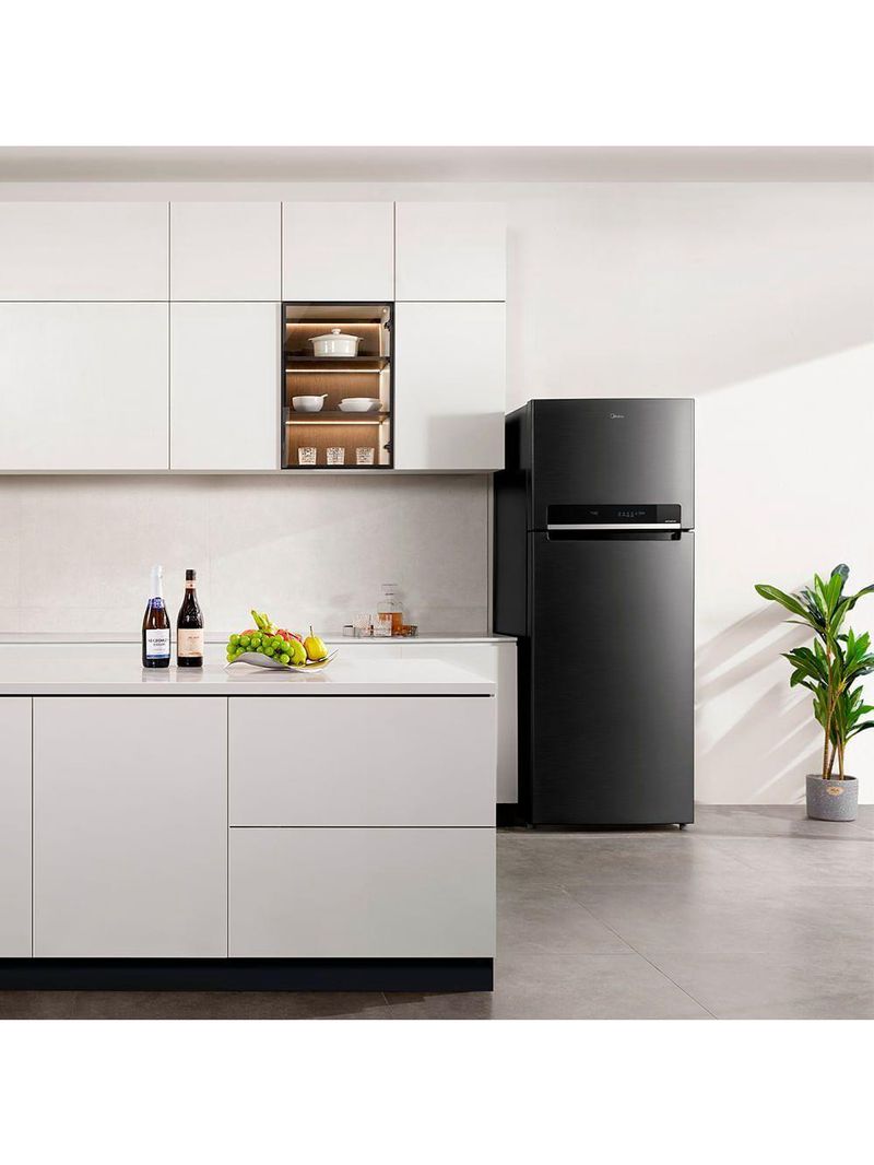 Geladeira Frost Free Duplex 491L Inverter Preta Midea MD-RT650EVKDX3 Bivolt