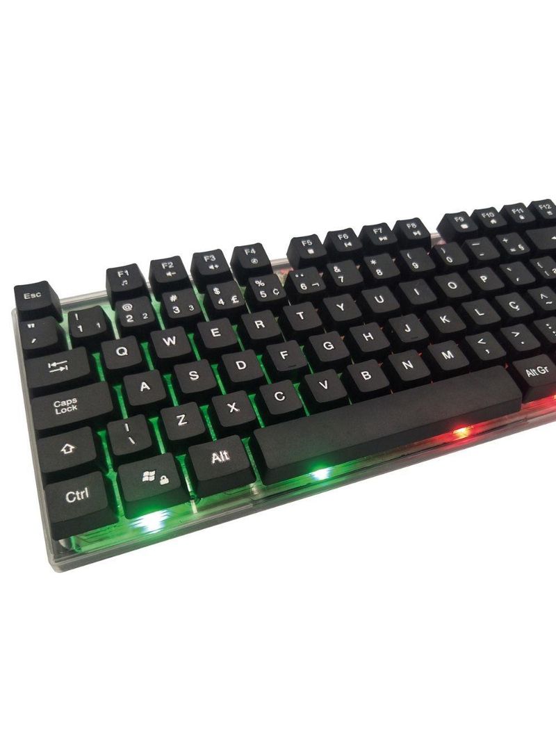 Combo gamer teclado e mouse horus tm305 - 2400dpi cores diversas