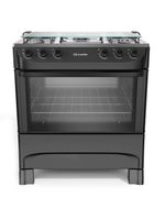 Fogão Mueller 5 Bocas Preto Fosco Acendimento Manual Mfi5ba
