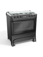Fogão Mueller 5 Bocas Preto Fosco Acendimento Manual Mfi5ba