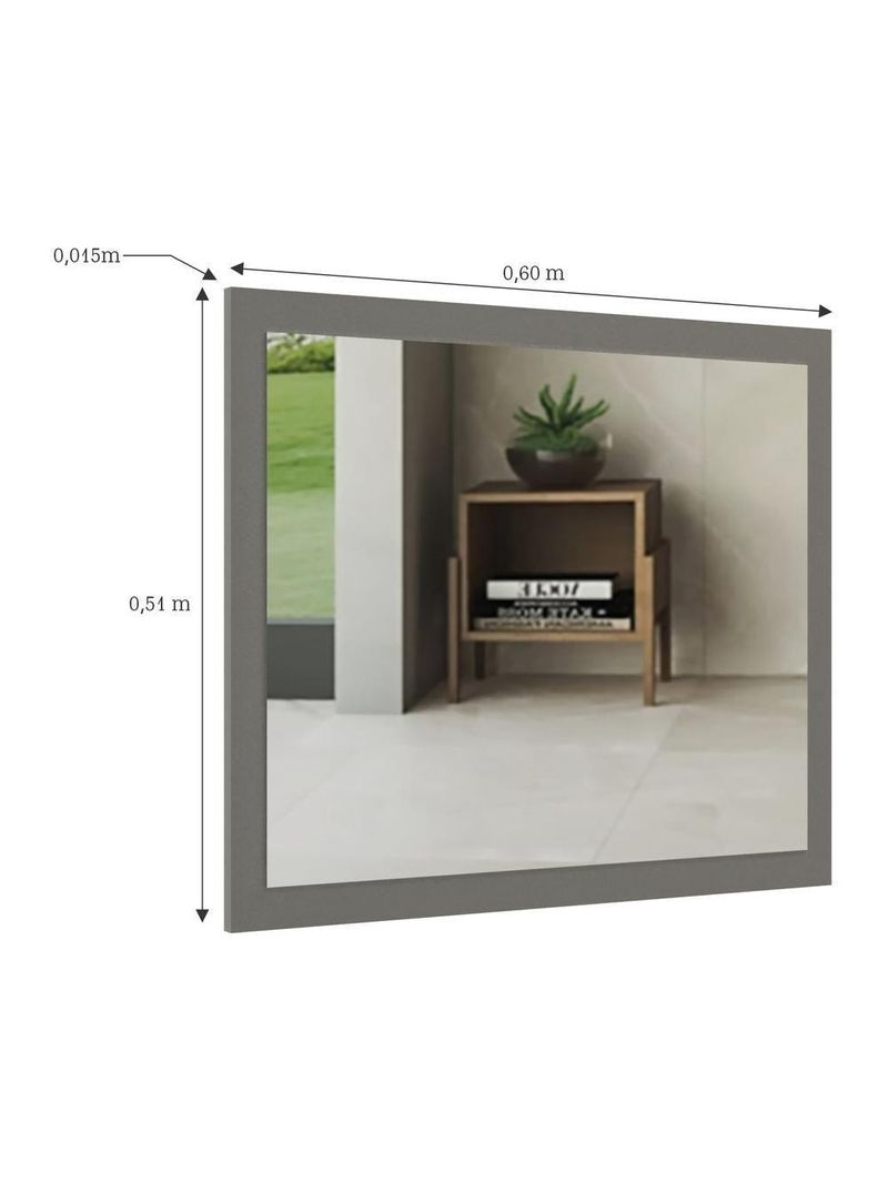 Espelheira Para Banheiro 60cm Multimóveis Cr10111 Cimento