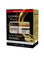 Eudora siage cica therapy kit shampoo máscara de tratamento