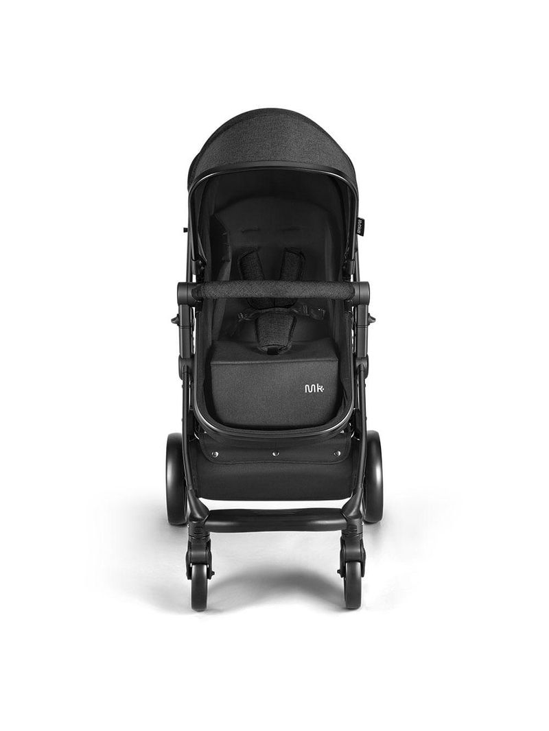 Carrinho de bebê multikids beyond com berço moíses preto - bb428