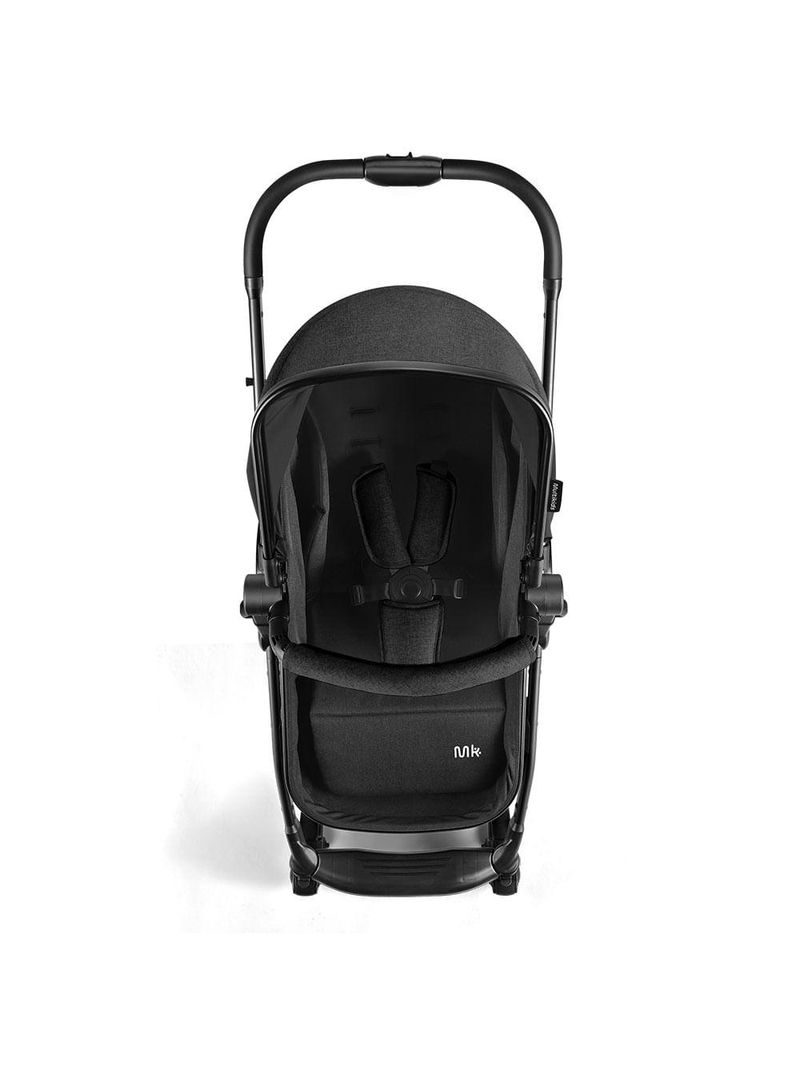 Carrinho de bebê multikids beyond com berço moíses preto - bb428