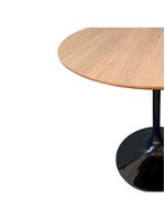 Mesa De Jantar Tulipa Saarinen Redonda 100cm Tampo Jade Cor Preto