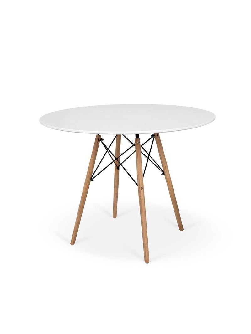 Conjunto Mesa De Jantar Eiffel  100cm 4 Cadeiras Itália