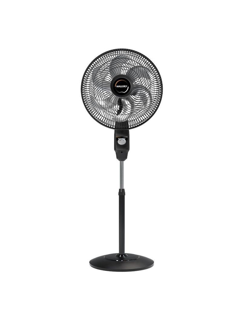 Ventilador De Coluna Mallory 40cm Eolo Com 6 Pás E Silencioso Preto 110V