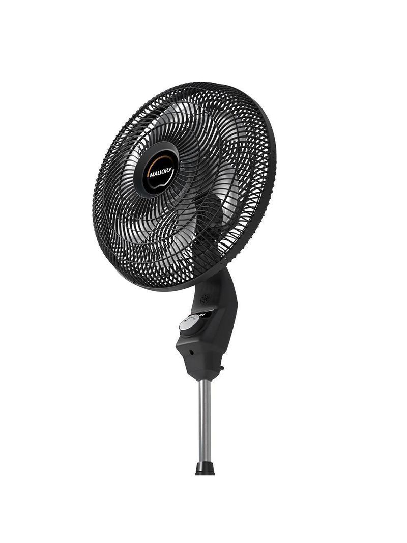 Ventilador De Coluna Mallory 40cm Eolo Com 6 Pás E Silencioso Preto 110V