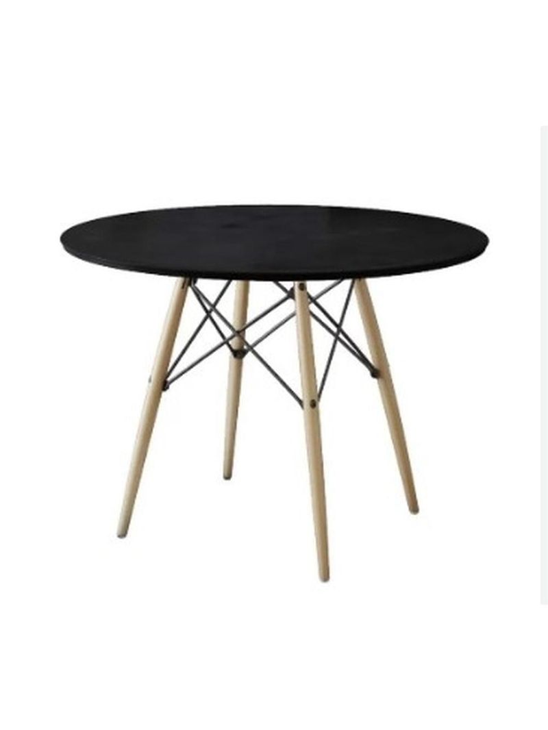Mesa De Jantar Redonda Eames Eiffel 110cm Preta