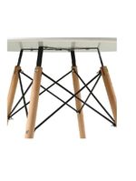 Mesa De Jantar Redonda Eames Eiffel 110cm Preta