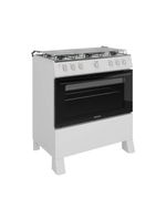 Fogão Itatiaia Star New Piso 6 Bocas Branco Mesa de Inox Bivolt 3700000473