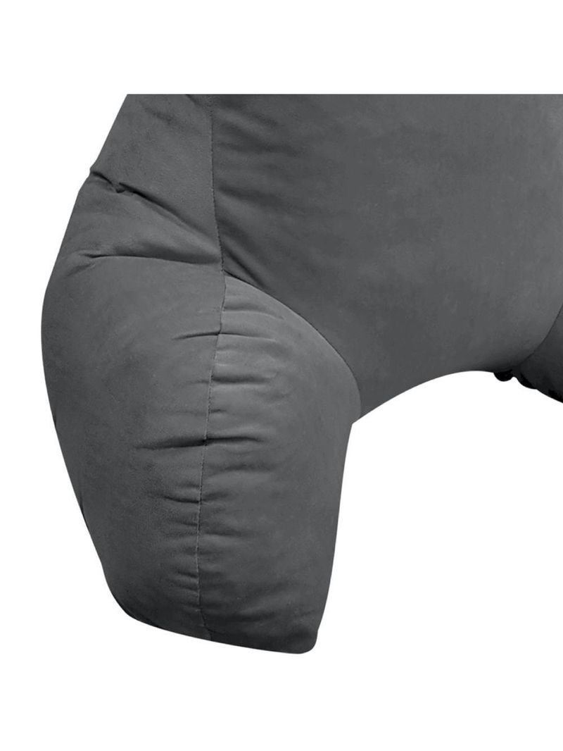 Encosto Dino Veludo Cinza (50x60x75) - Ortobom
