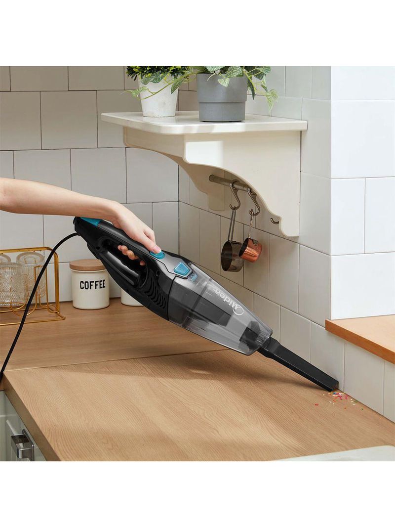 Aspirador De Pó Vertical 2 Em 1 Preto E Azul Midea VVA21P1 110V