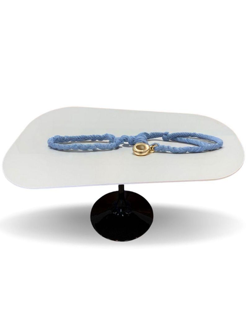 Saarinen Organica Oval Preta 198x22 Em Laca