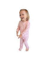 Macacão magnético listra rosa com girafinhas - 18 meses (1 a 2 anos)