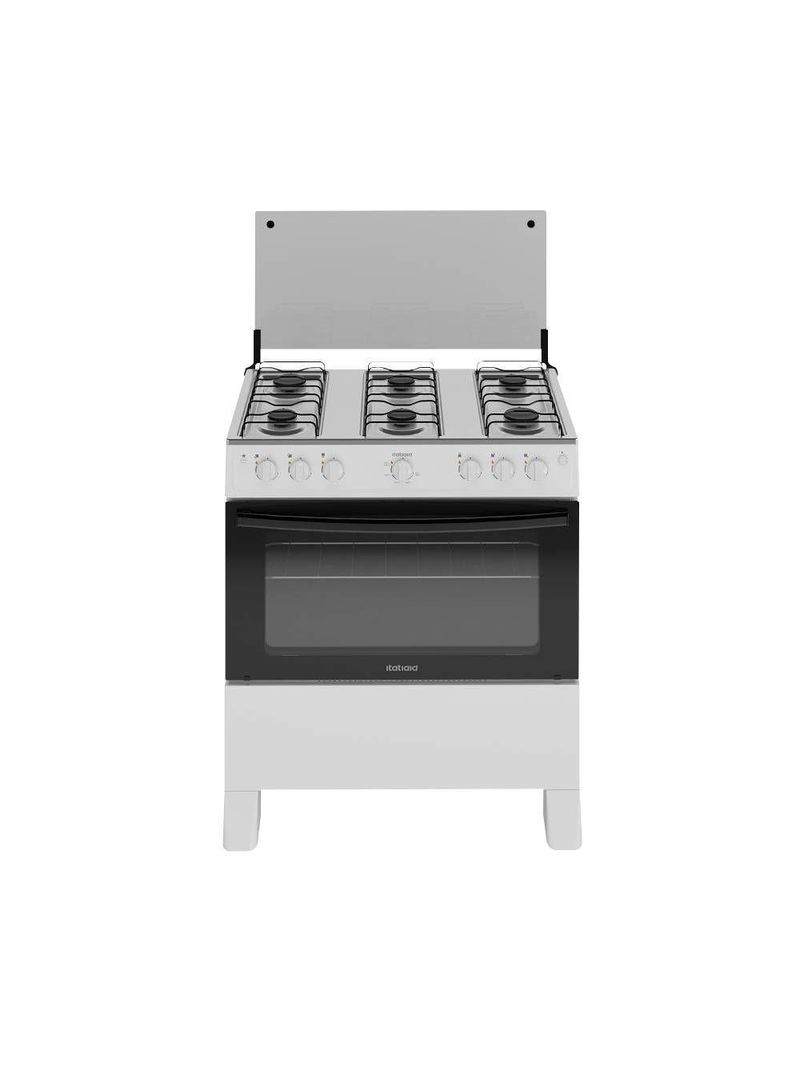 Fogão Itatiaia Star New Piso 6 Bocas Branco Mesa de Inox Bivolt 3700000473