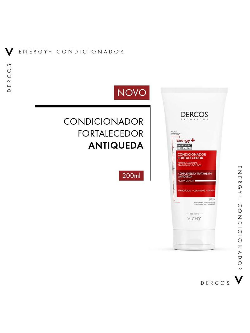 Condicionador antiqueda e fortalecedor vichy dercos energy+