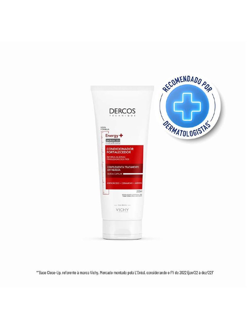 Condicionador antiqueda e fortalecedor vichy dercos energy+