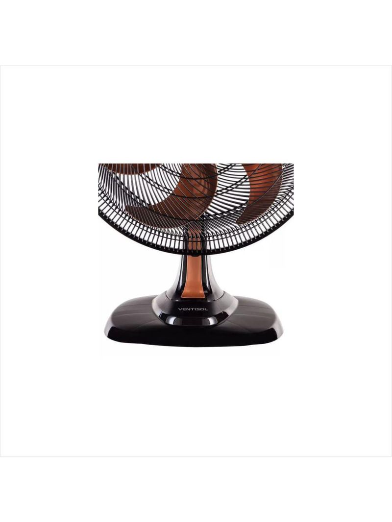 Ventilador oscilante de mesa turbo 50cm bronze 127v premium ventisol