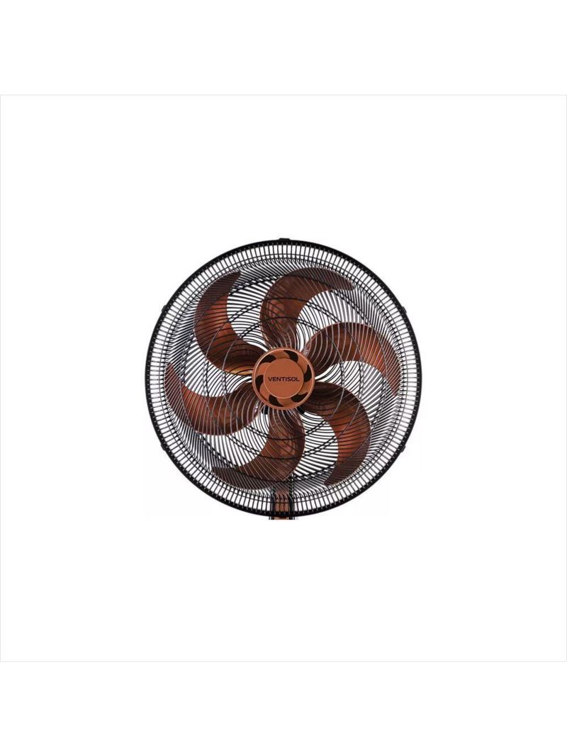 Ventilador oscilante de mesa turbo 50cm bronze 127v premium ventisol