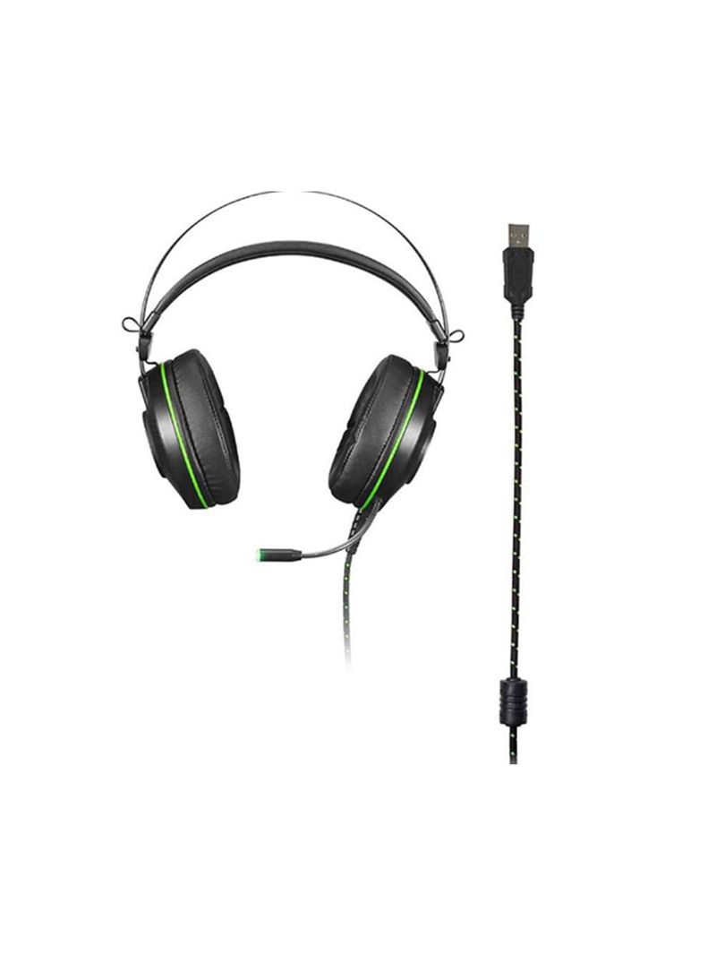Fone de ouvido headset raiko com led warrior preto - multilaser
