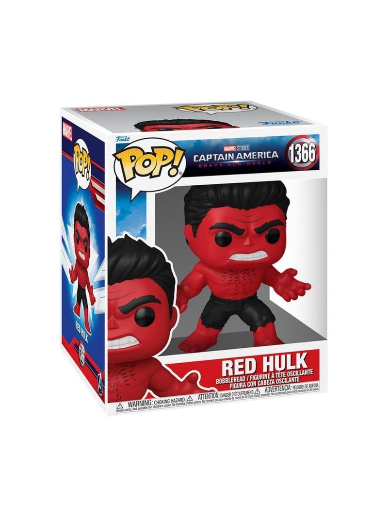 Boneco funko pop! super capitão américa 4 - hulk vermelho