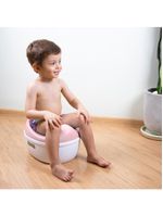 Troninho infantil kingdom potty 3 in 1 pink - safety 1st