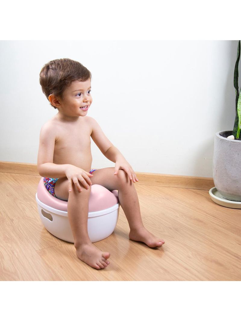 Troninho infantil kingdom potty 3 in 1 pink - safety 1st
