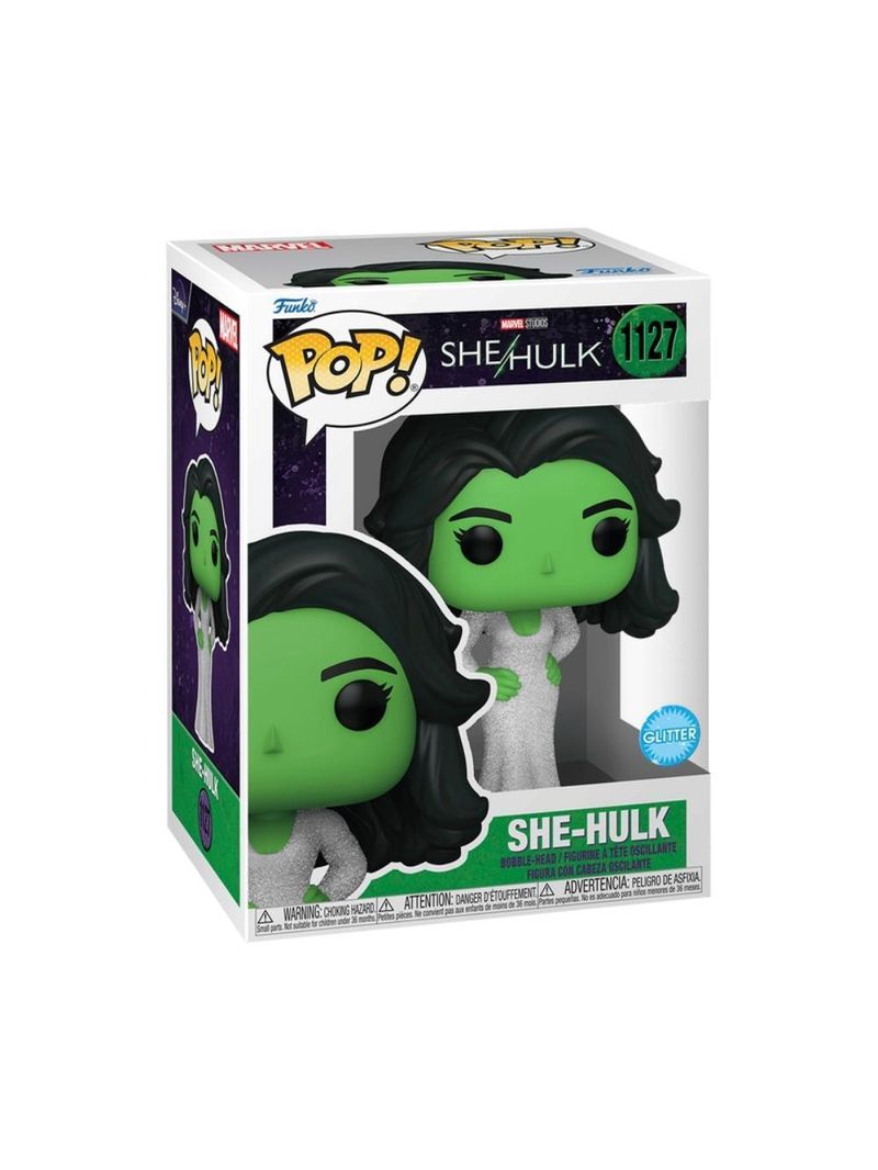 Boneco funko pop! marvel - she-hulk de vestido de gala