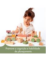 Trenzinho de madeira boho chic - tiny love