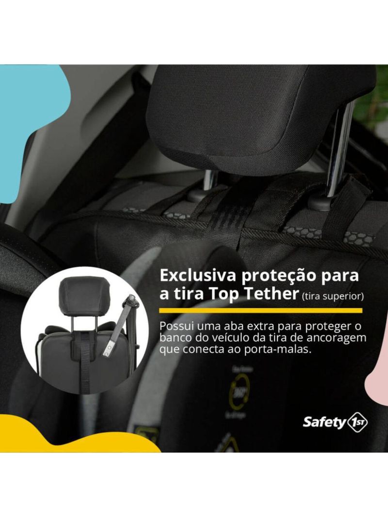 Protetor de banco top tether black - safety 1st