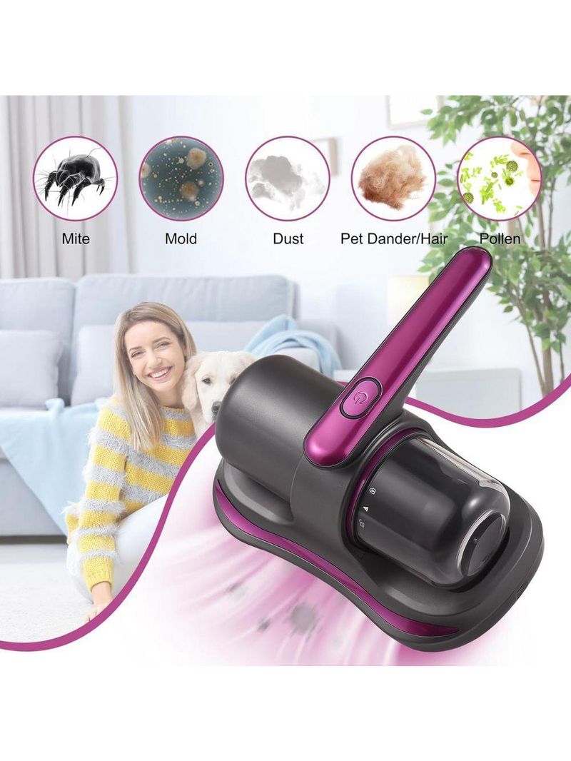 Aspirador Portátil Anti ácaro Esterilização Luz Uv Sem Fio