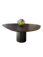 Mesa De Jantar Orgânica Holanda 180x160cm Madeira ébano